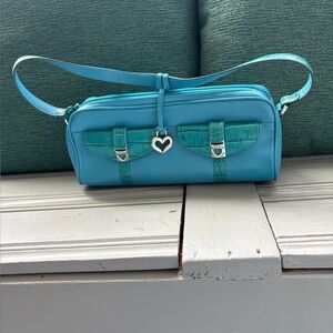 Brighton Turquoise Heart Charm Shoulder Bag